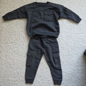 NEXT Cargo Pocket Sweatshirt and Joggers Set 4yrs